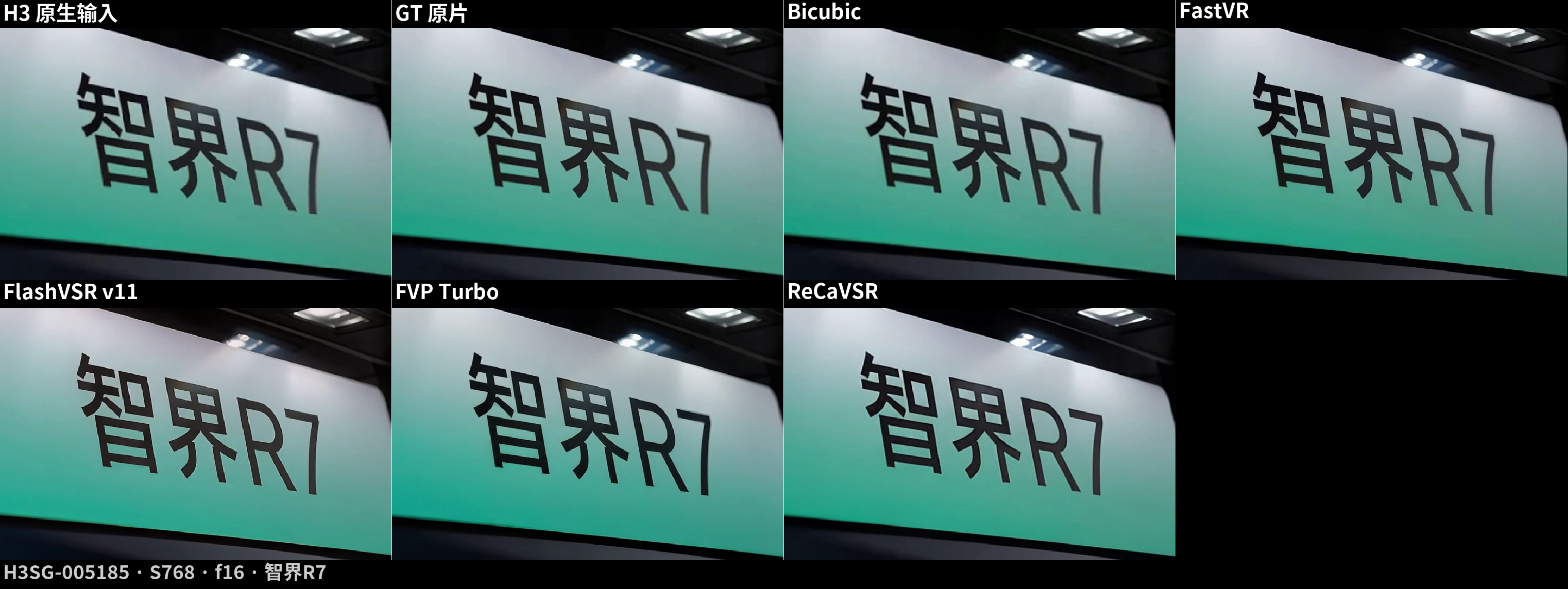 H3 自生成中文片段各超分模型对比